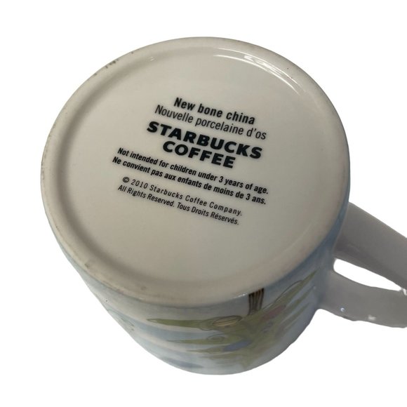 STARBUCKS Christmas Mug Huxley Mouse Squirrel Winter Coffee Tea 2010 Bone China - Picture 11 of 14